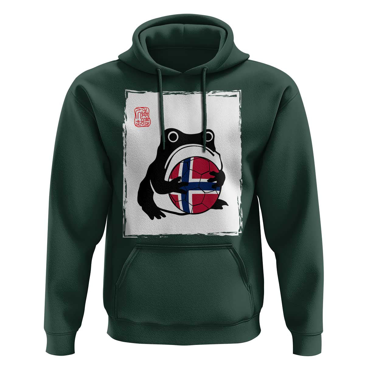 Grumpy Frog Norway Soccer Fan Hoodie Japanese Style Match Day