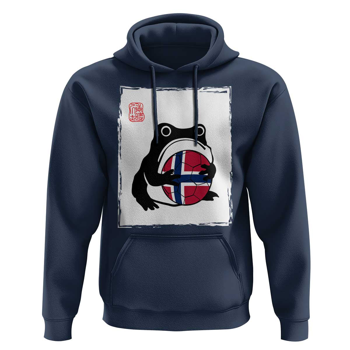 Grumpy Frog Norway Soccer Fan Hoodie Japanese Style Match Day