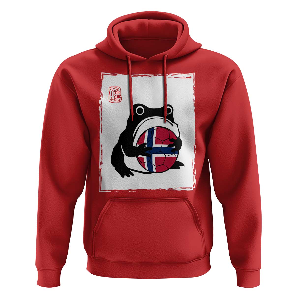 Grumpy Frog Norway Soccer Fan Hoodie Japanese Style Match Day