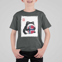 Grumpy Frog Norway Soccer Fan T Shirt For Kid Japanese Style Match Day