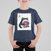 Grumpy Frog Norway Soccer Fan T Shirt For Kid Japanese Style Match Day