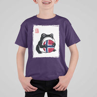 Grumpy Frog Norway Soccer Fan T Shirt For Kid Japanese Style Match Day