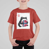 Grumpy Frog Norway Soccer Fan T Shirt For Kid Japanese Style Match Day