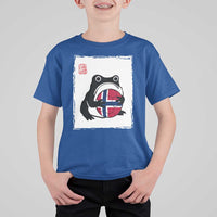 Grumpy Frog Norway Soccer Fan T Shirt For Kid Japanese Style Match Day
