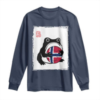 Grumpy Frog Norway Soccer Fan Long Sleeve Shirt Japanese Style Match Day