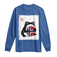 Grumpy Frog Norway Soccer Fan Long Sleeve Shirt Japanese Style Match Day