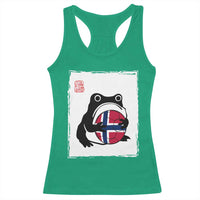 Grumpy Frog Norway Soccer Fan Racerback Tank Top Japanese Style Match Day