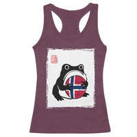 Grumpy Frog Norway Soccer Fan Racerback Tank Top Japanese Style Match Day