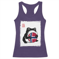 Grumpy Frog Norway Soccer Fan Racerback Tank Top Japanese Style Match Day