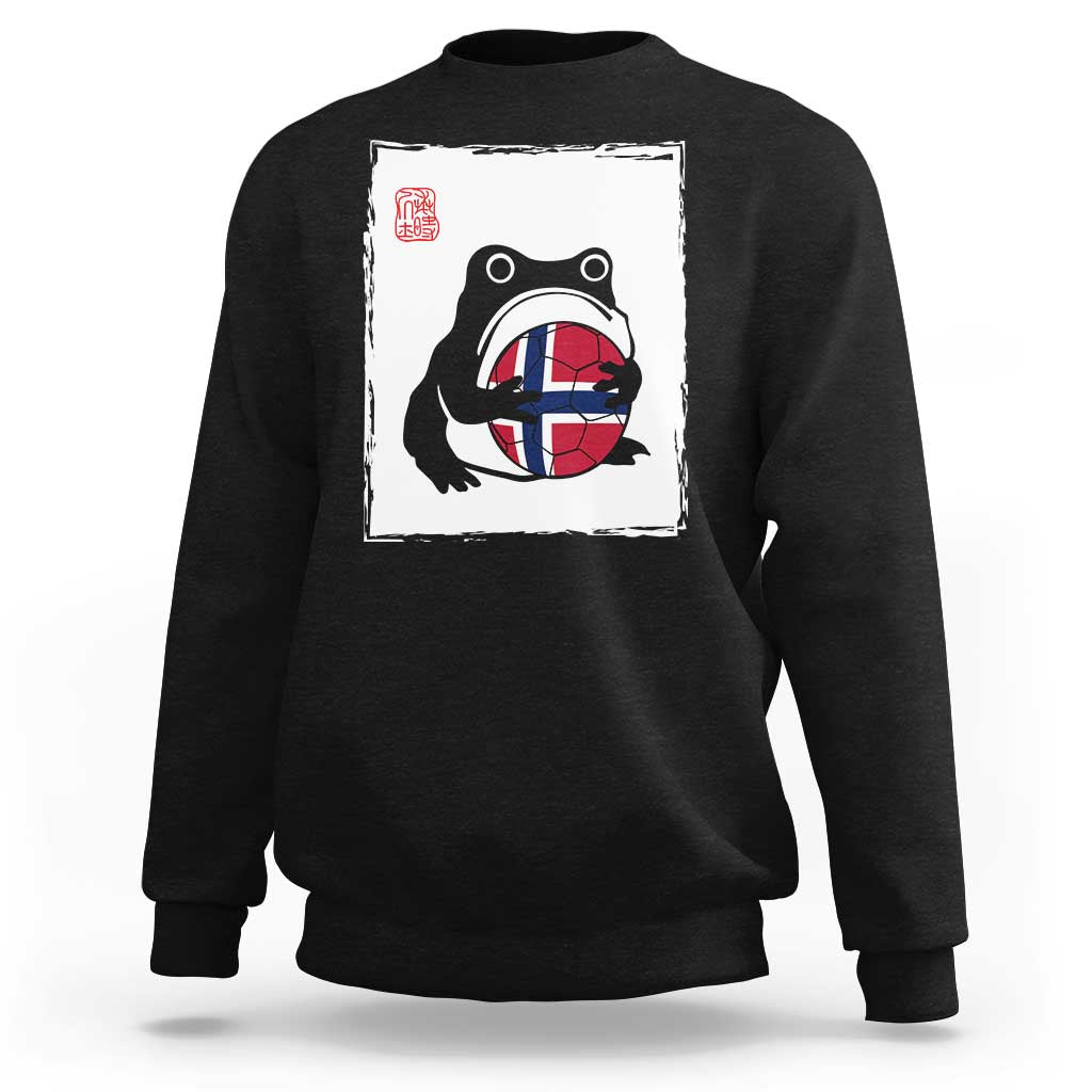 Grumpy Frog Norway Soccer Fan Sweatshirt Japanese Style Match Day