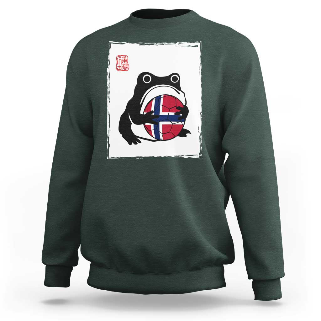 Grumpy Frog Norway Soccer Fan Sweatshirt Japanese Style Match Day