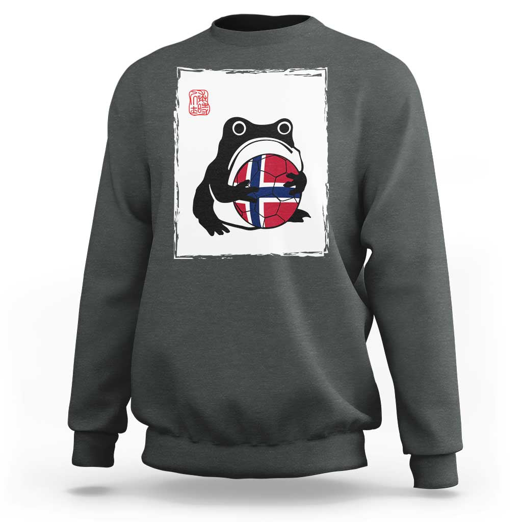 Grumpy Frog Norway Soccer Fan Sweatshirt Japanese Style Match Day