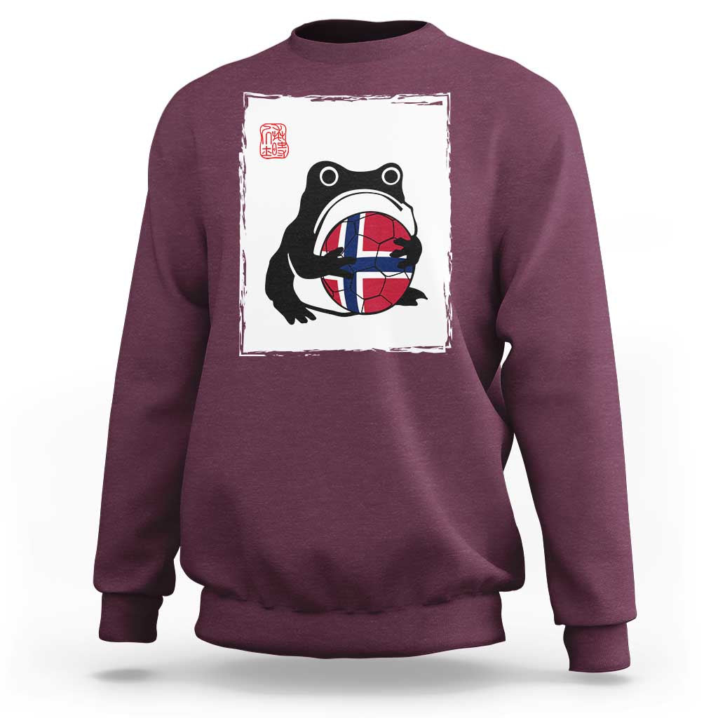 Grumpy Frog Norway Soccer Fan Sweatshirt Japanese Style Match Day