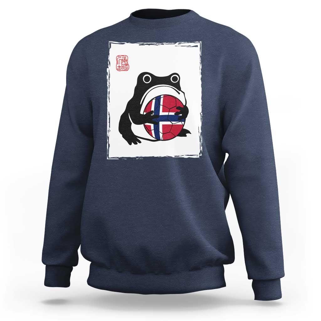 Grumpy Frog Norway Soccer Fan Sweatshirt Japanese Style Match Day