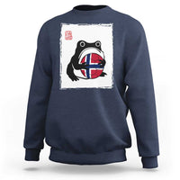 Grumpy Frog Norway Soccer Fan Sweatshirt Japanese Style Match Day