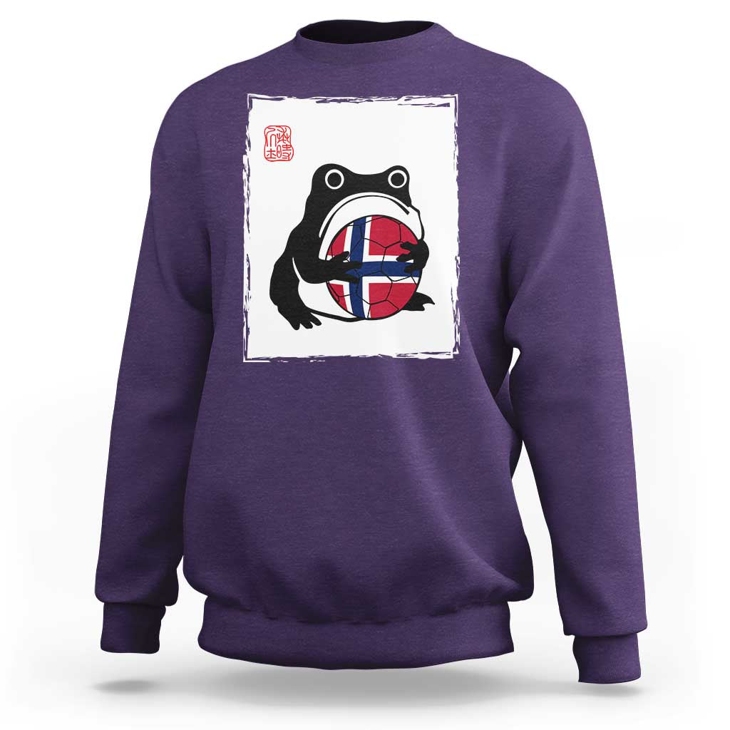 Grumpy Frog Norway Soccer Fan Sweatshirt Japanese Style Match Day