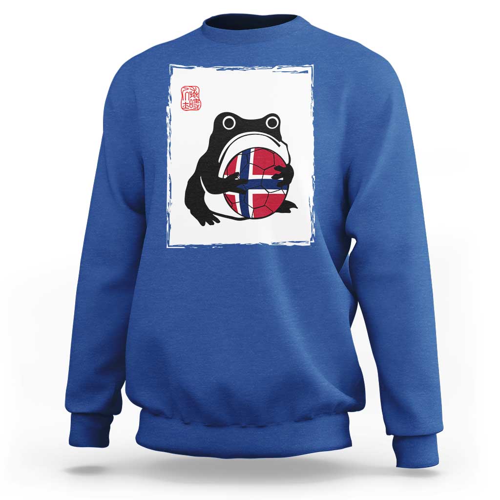 Grumpy Frog Norway Soccer Fan Sweatshirt Japanese Style Match Day