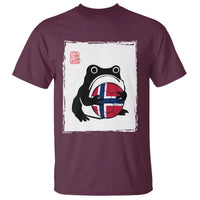 Grumpy Frog Norway Soccer Fan T Shirt Japanese Style Match Day