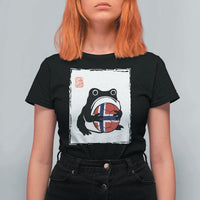 Grumpy Frog Norway Soccer Fan T Shirt For Women Japanese Style Match Day