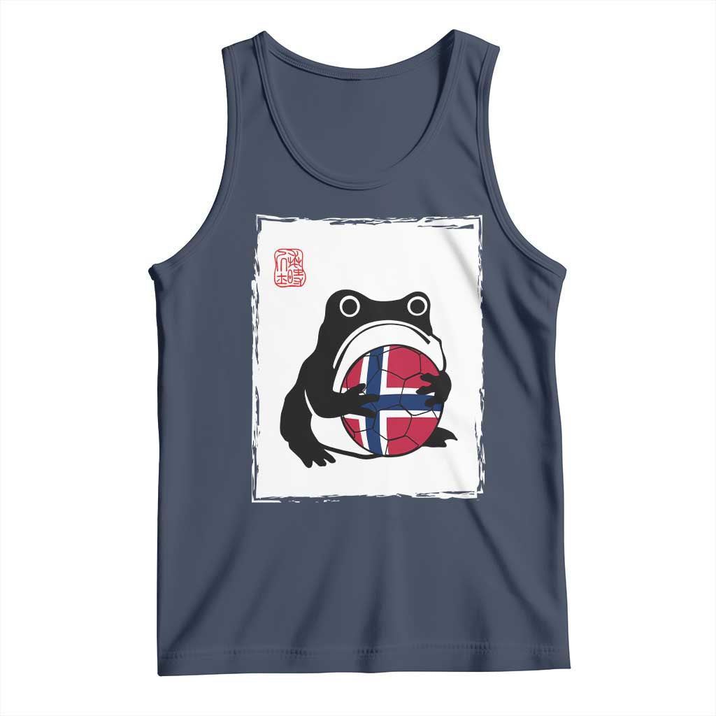 Grumpy Frog Norway Soccer Fan Tank Top Japanese Style Match Day