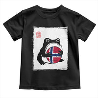 Grumpy Frog Norway Soccer Fan Toddler T Shirt Japanese Style Match Day