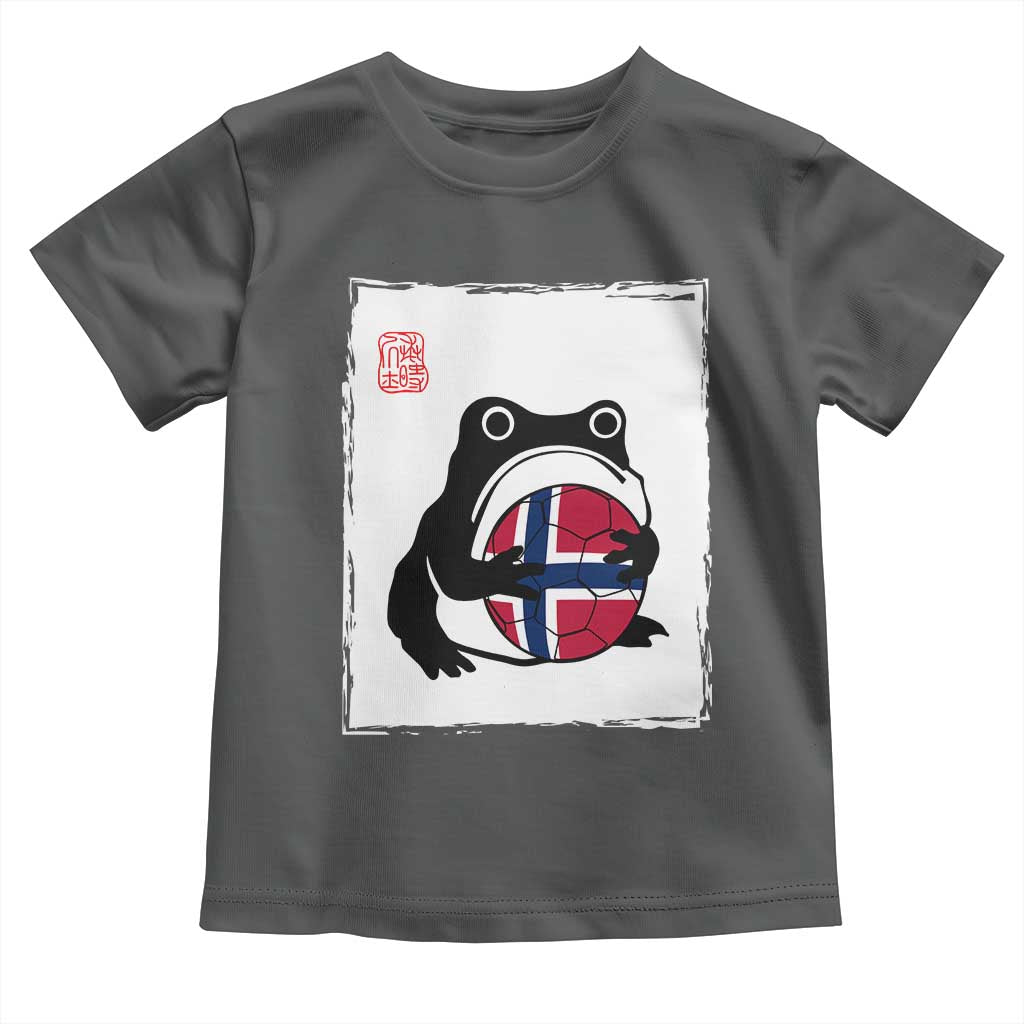 Grumpy Frog Norway Soccer Fan Toddler T Shirt Japanese Style Match Day