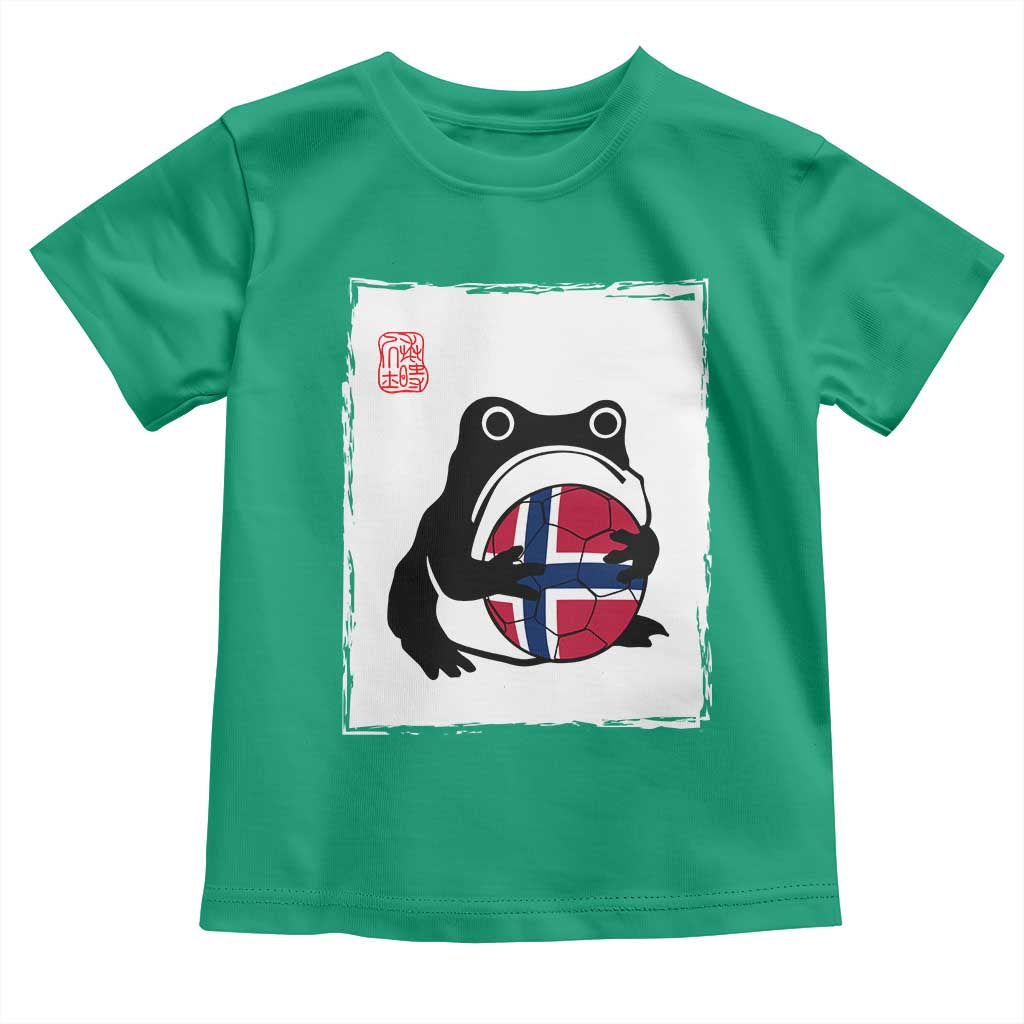 Grumpy Frog Norway Soccer Fan Toddler T Shirt Japanese Style Match Day