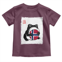 Grumpy Frog Norway Soccer Fan Toddler T Shirt Japanese Style Match Day