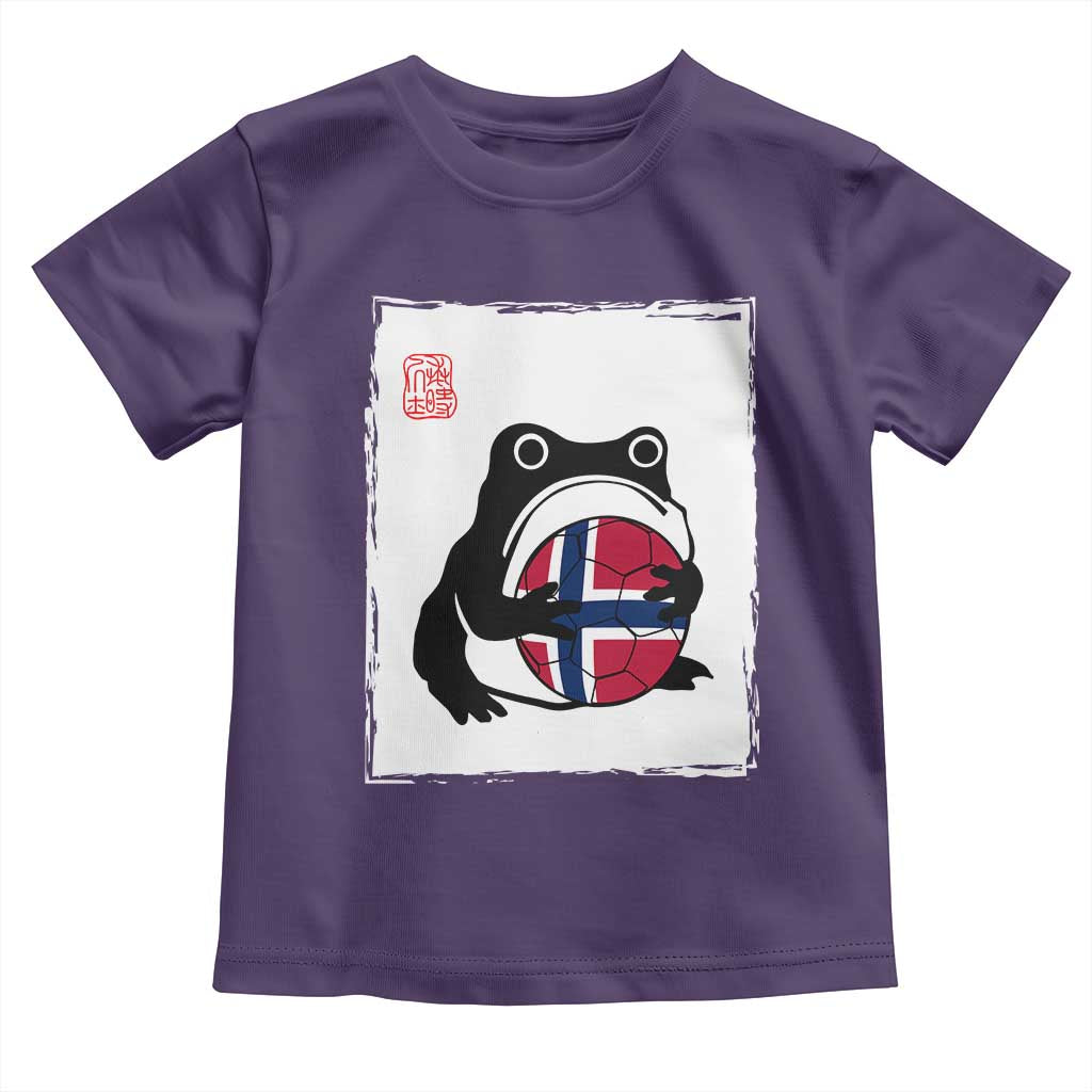 Grumpy Frog Norway Soccer Fan Toddler T Shirt Japanese Style Match Day
