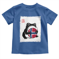 Grumpy Frog Norway Soccer Fan Toddler T Shirt Japanese Style Match Day