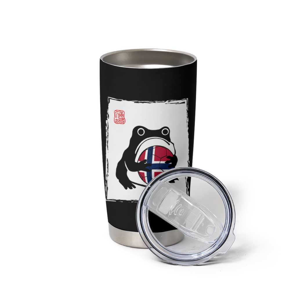 Grumpy Frog Norway Soccer Fan Tumbler Cup Japanese Style Match Day
