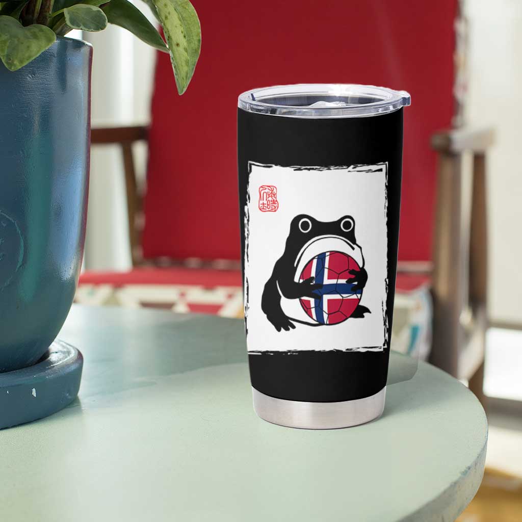Grumpy Frog Norway Soccer Fan Tumbler Cup Japanese Style Match Day
