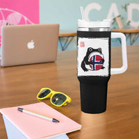 Grumpy Frog Norway Soccer Fan Tumbler With Handle Japanese Style Match Day