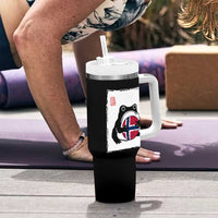 Grumpy Frog Norway Soccer Fan Tumbler With Handle Japanese Style Match Day