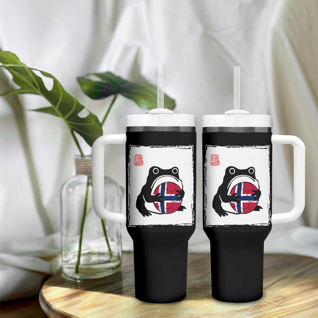 Grumpy Frog Norway Soccer Fan Tumbler With Handle Japanese Style Match Day