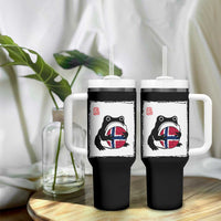 Grumpy Frog Norway Soccer Fan Tumbler With Handle Japanese Style Match Day