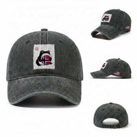 Grumpy Frog Norway Soccer Fan Washed Cotton Baseball Cap Japanese Style Match Day