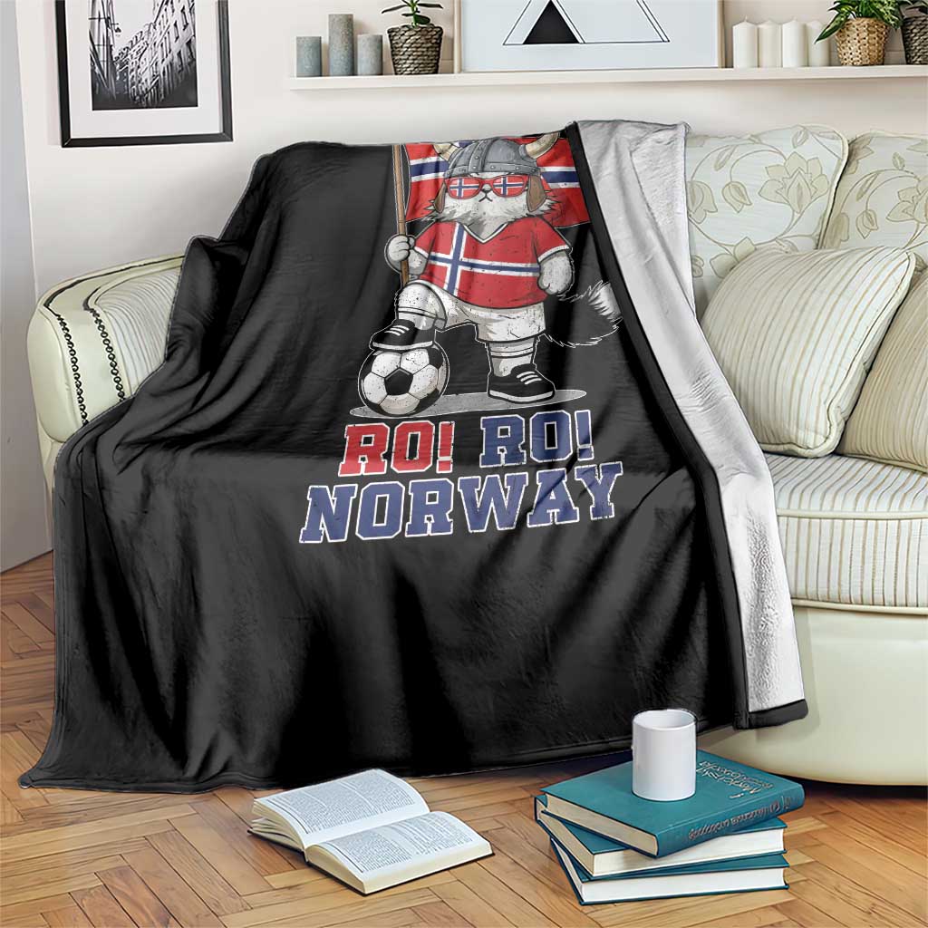 Ro Ro Norway Throw Blanket Norwegian Pride Cat Lover Norway Flag Gift