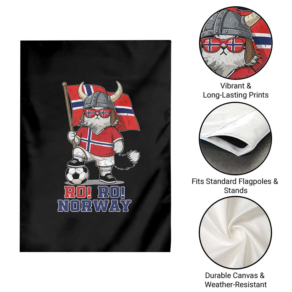 Ro Ro Norway Garden Flag Norwegian Pride Cat Lover Norway Flag Gift