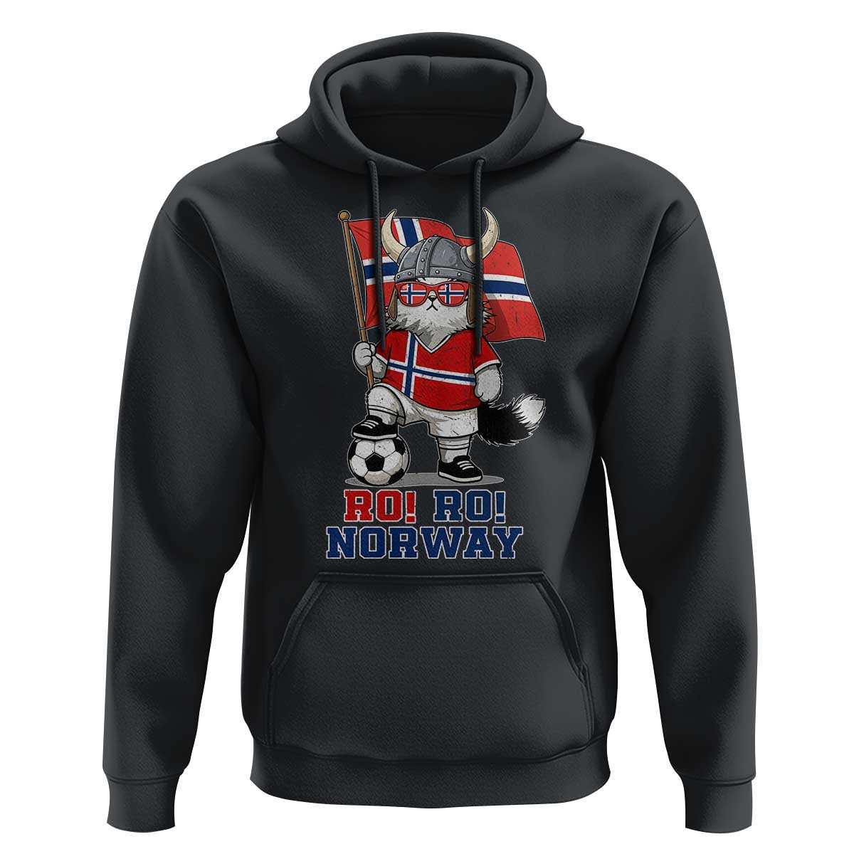 Ro Ro Norway Hoodie Norwegian Pride Cat Lover Norway Flag Gift