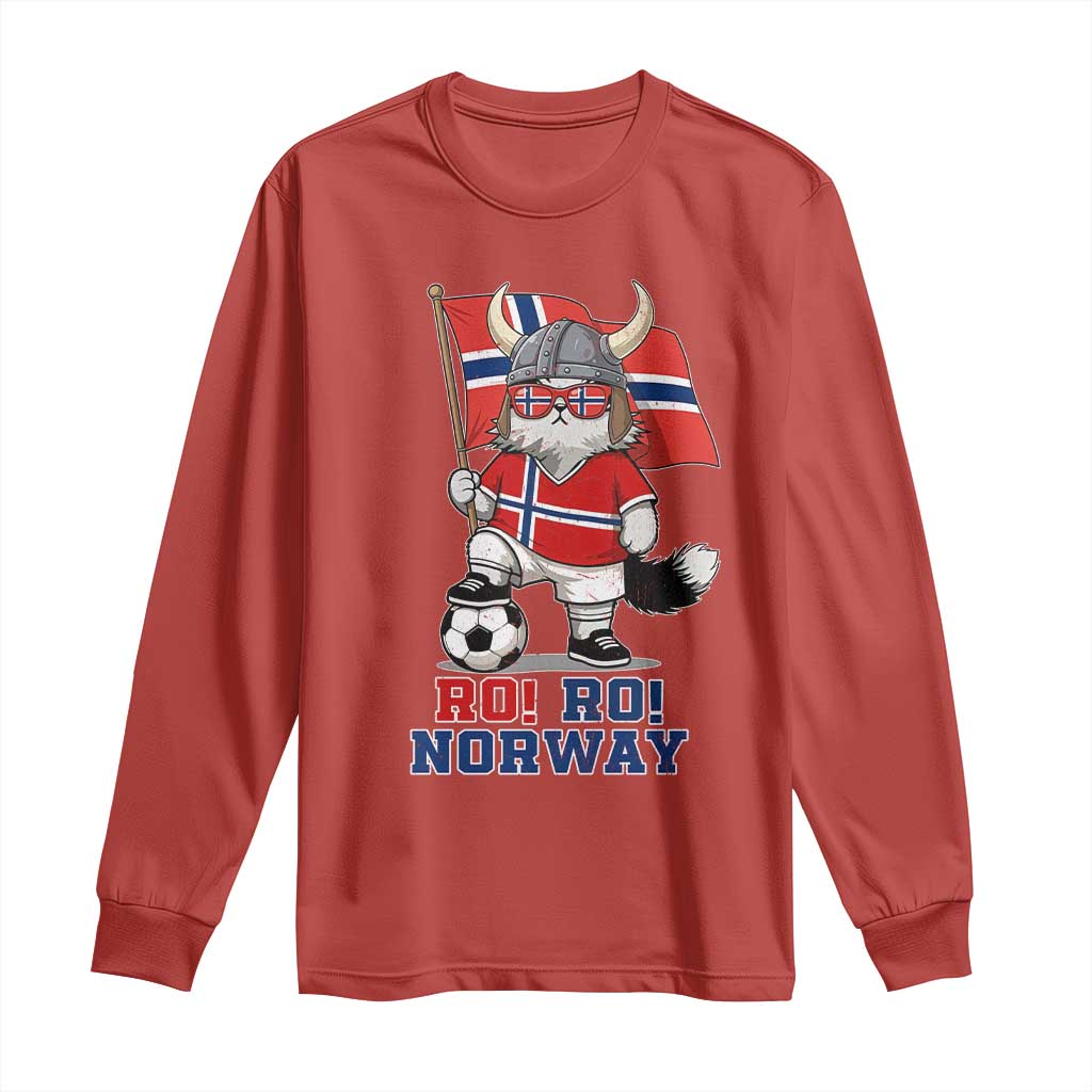 Ro Ro Norway Long Sleeve Shirt Norwegian Pride Cat Lover Norway Flag Gift