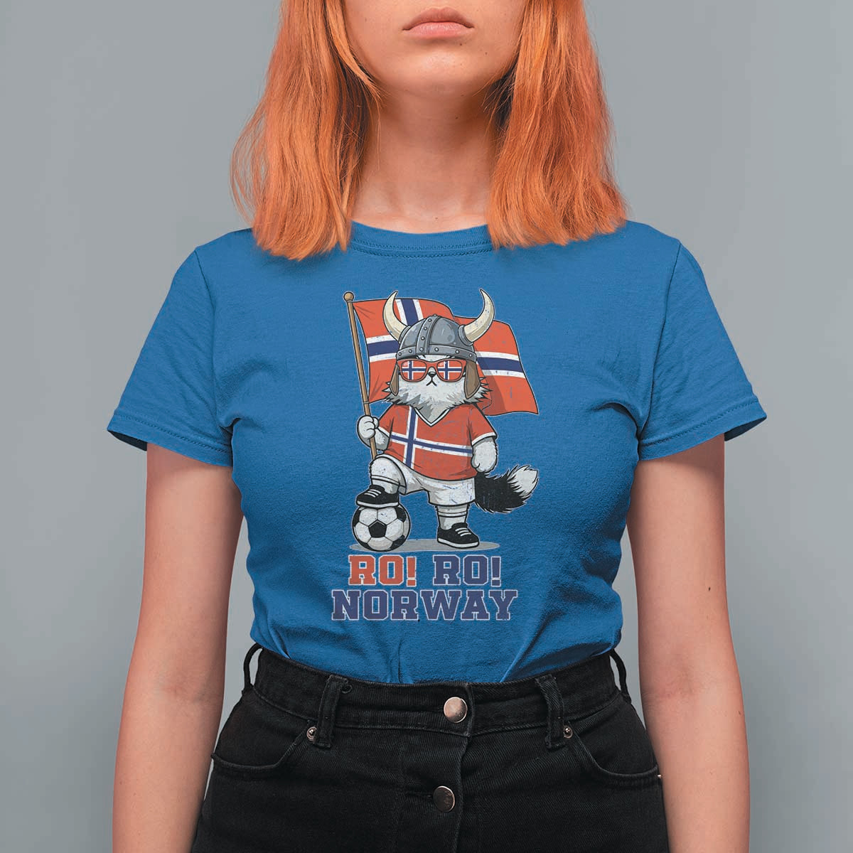 Ro Ro Norway T Shirt For Women Norwegian Pride Cat Lover Norway Flag Gift