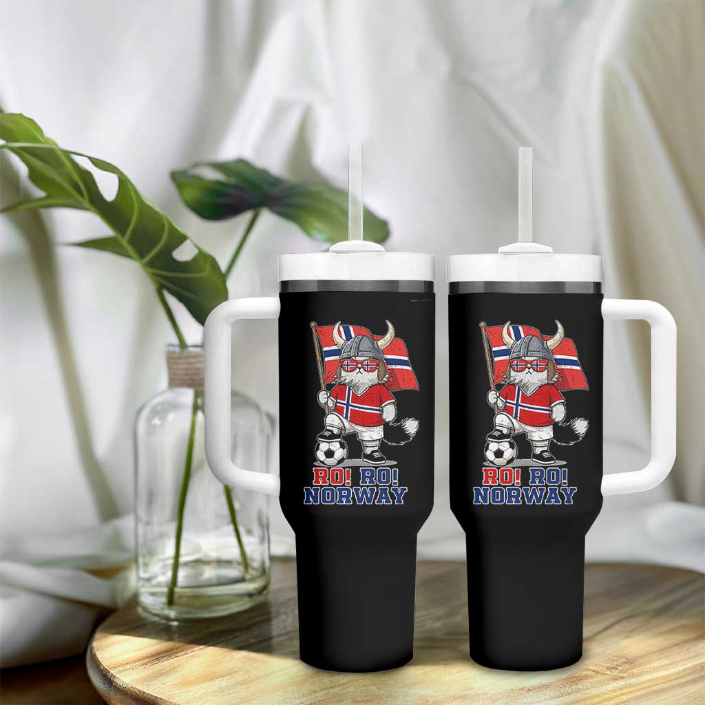 Ro Ro Norway Tumbler With Handle Norwegian Pride Cat Lover Norway Flag Gift