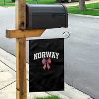 Norwegian Girl Coquette Bow Garden Flag Norway Flag Pride Gift