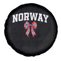 Norwegian Girl Coquette Bow Spare Tire Cover Norway Flag Pride Gift