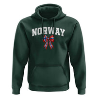 Norwegian Girl Coquette Bow Hoodie Norway Flag Pride Gift