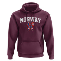 Norwegian Girl Coquette Bow Hoodie Norway Flag Pride Gift