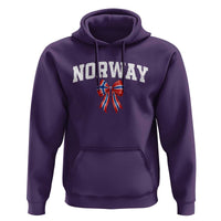 Norwegian Girl Coquette Bow Hoodie Norway Flag Pride Gift