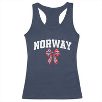 Norwegian Girl Coquette Bow Racerback Tank Top Norway Flag Pride Gift