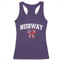 Norwegian Girl Coquette Bow Racerback Tank Top Norway Flag Pride Gift